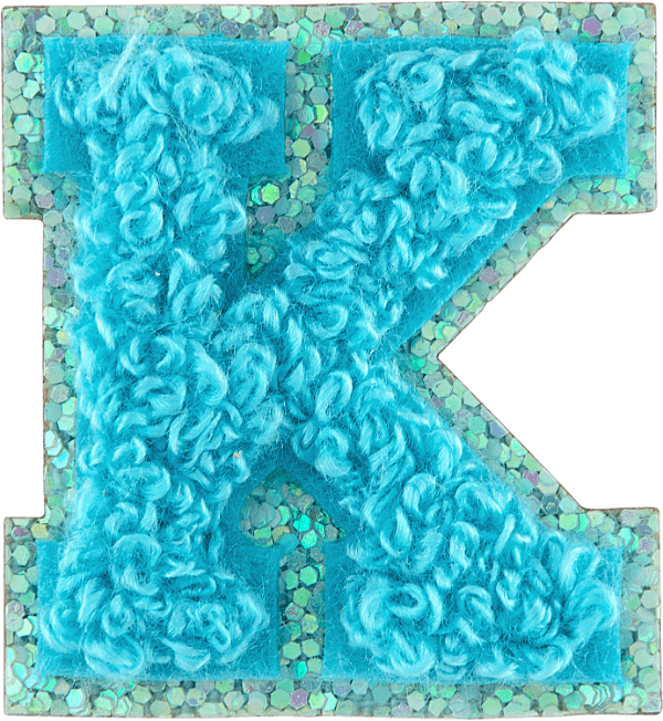 Surfs Up Mini Glitter Varsity Letter Patch