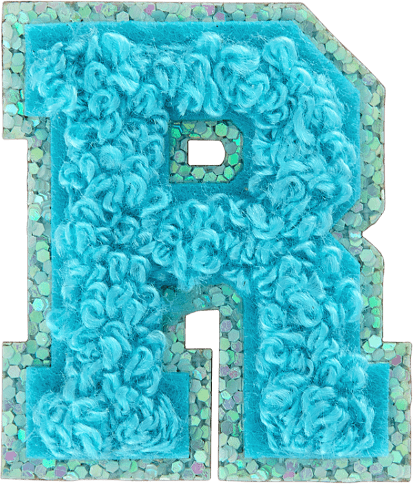 Surfs Up Mini Glitter Varsity Letter Patch