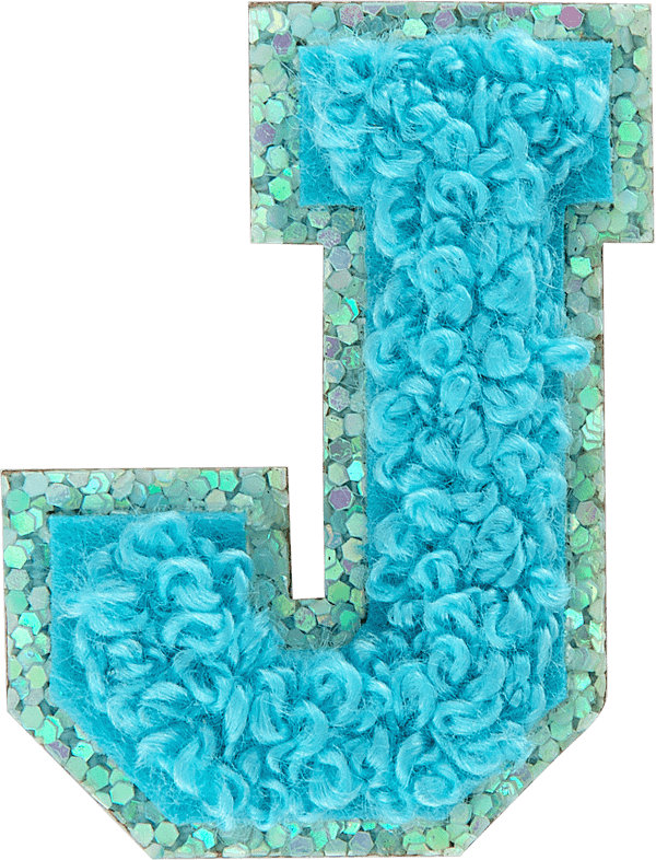 Surfs Up Mini Glitter Varsity Letter Patch