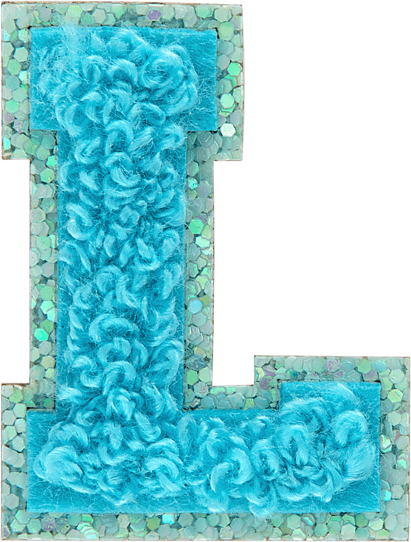 Surfs Up Mini Glitter Varsity Letter Patch