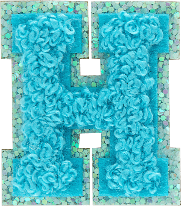 Surfs Up Mini Glitter Varsity Letter Patch