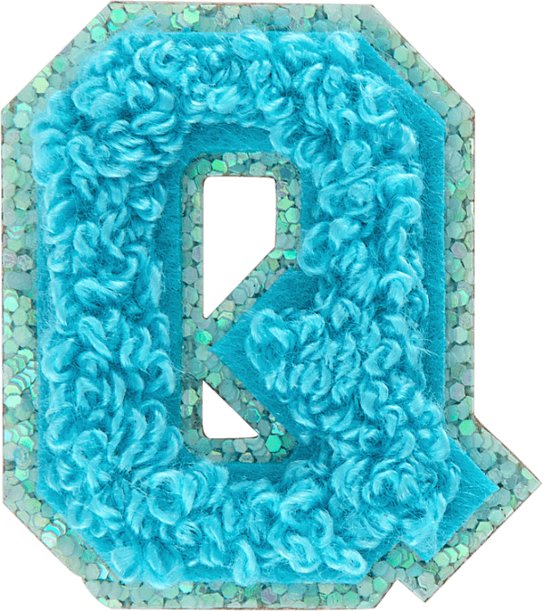 Surfs Up Mini Glitter Varsity Letter Patch