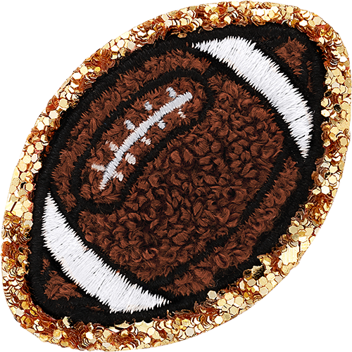 Glitter Varsity Football Patch