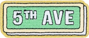 5th Ave Sign Patch