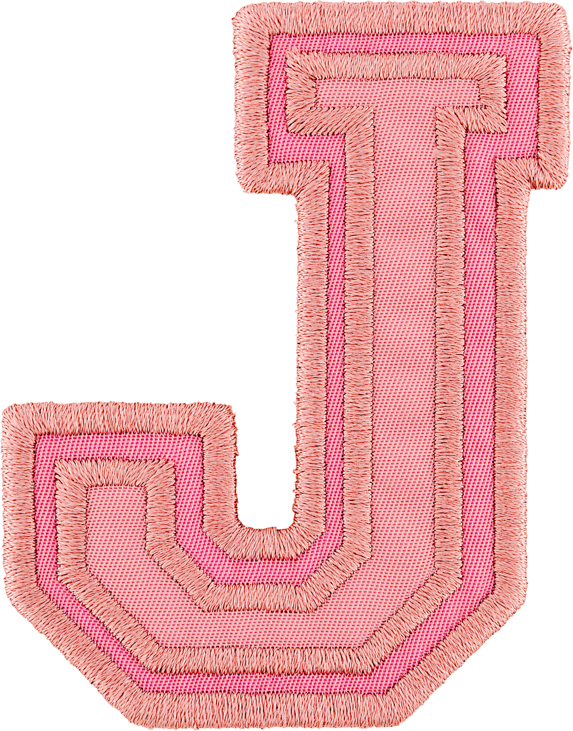 Mauve Varsity Nylon Letter Patch