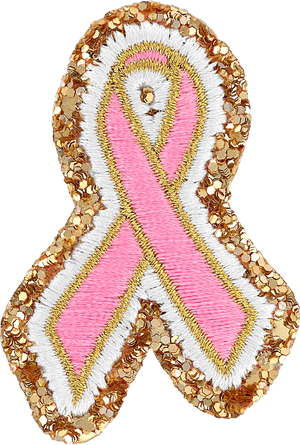 Pink Cancer Ribbon Patch