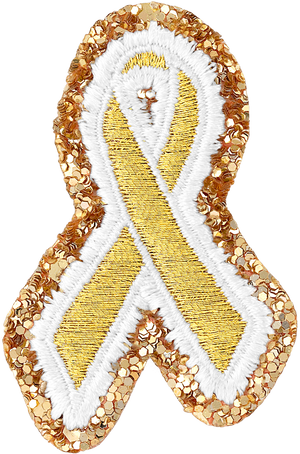 Gold Cancer Ribbon Patch