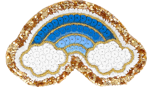 Sequin Rainbow Glitter Patch