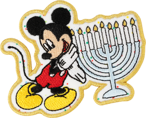 Disney Menorah Mickey Mouse Patch