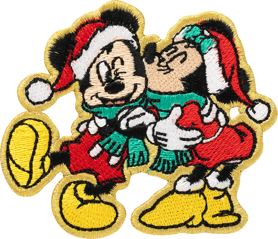 Stoney Clover Lane Accessories | Mickey and Minnie Christmas Patch | Color: Gold | Size: Os | Aprilgolightly's Closet