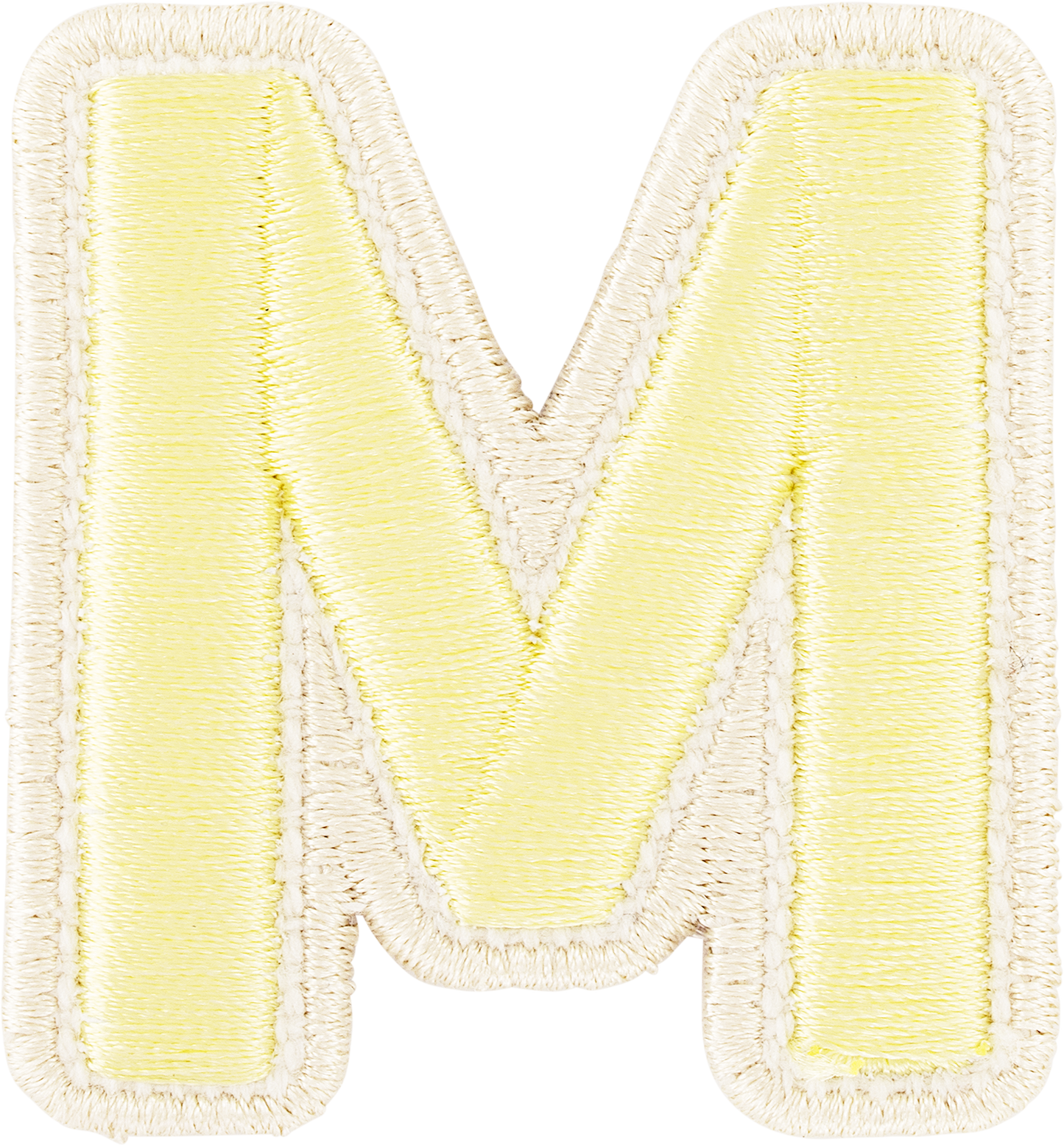 Banana Rolled Embroidery Letter Patches