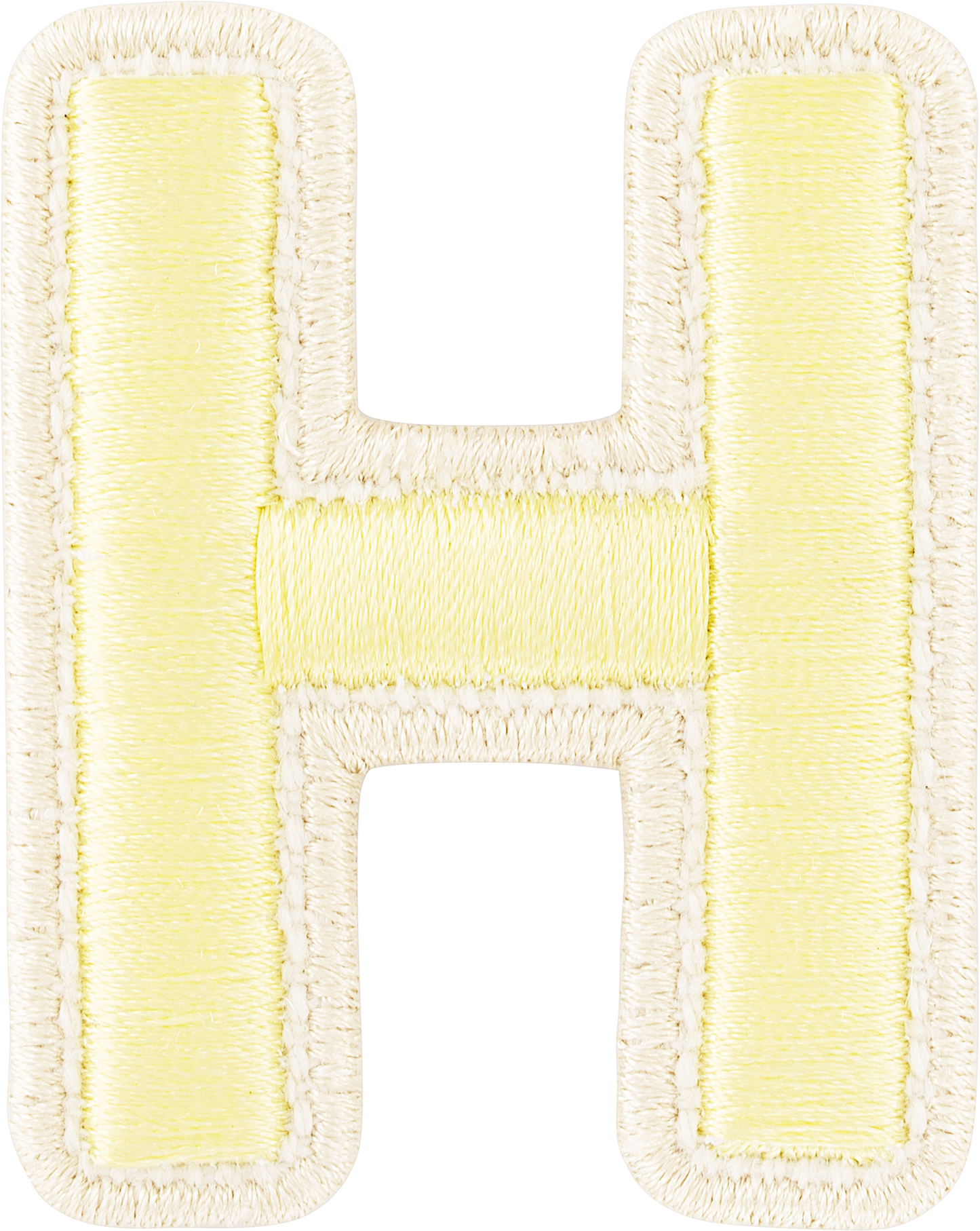 Banana Rolled Embroidery Letter Patches