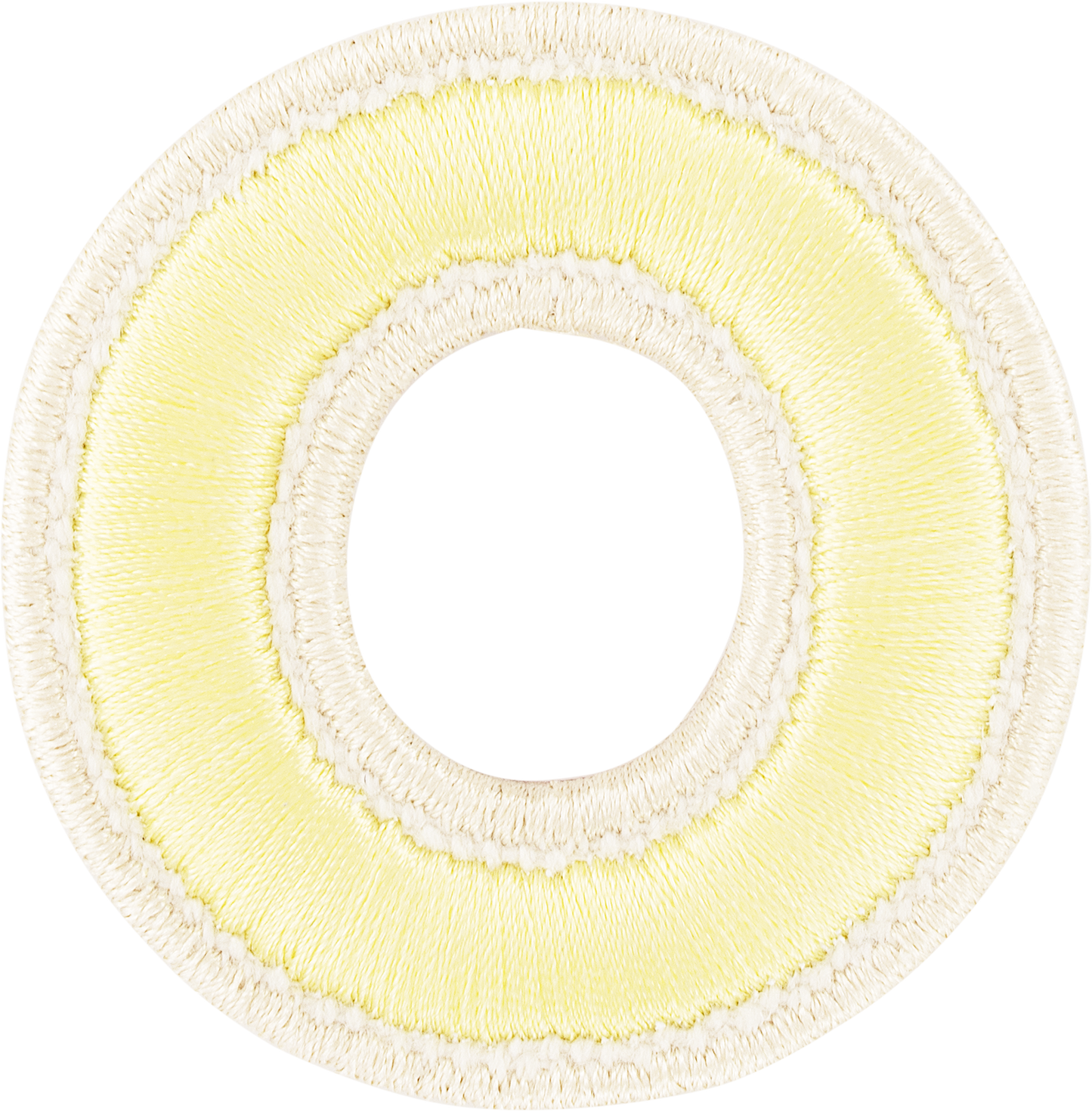 Banana Rolled Embroidery Letter Patches