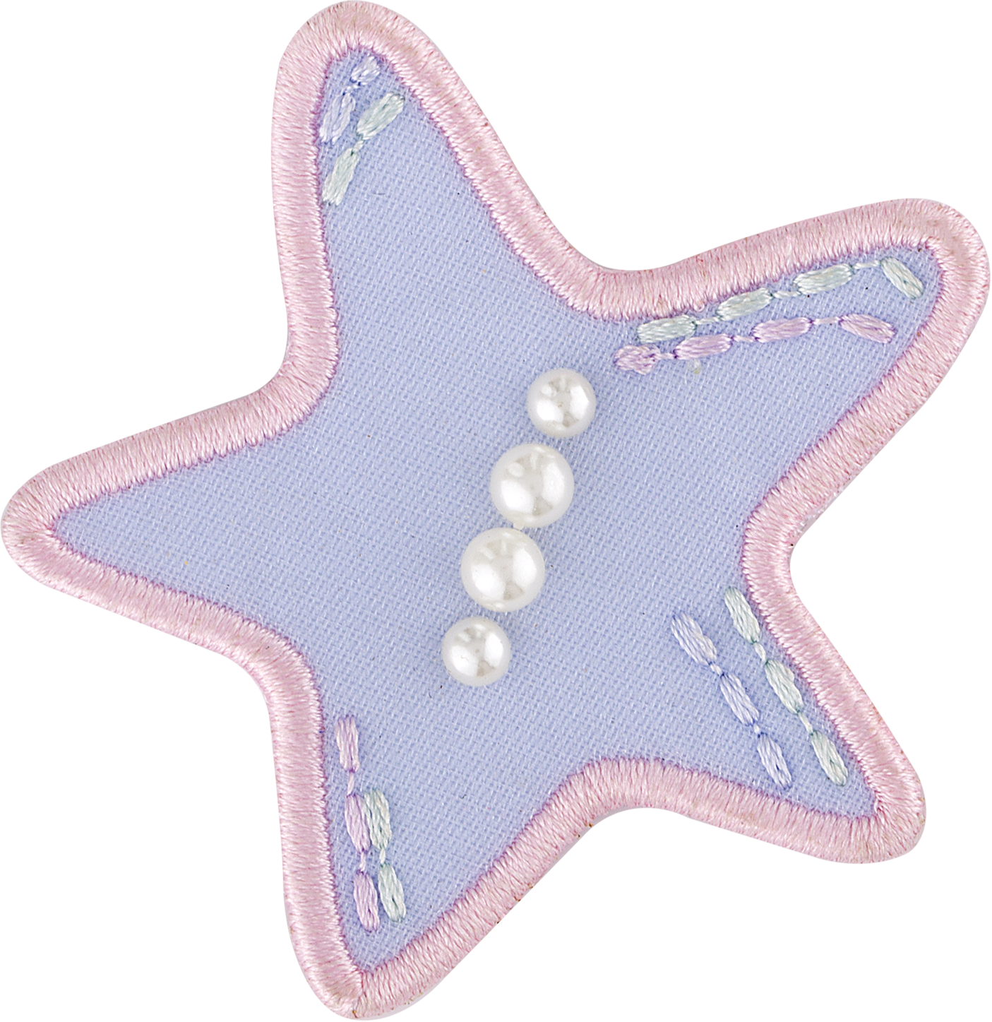 Pearl-Embellished Starfish Patch