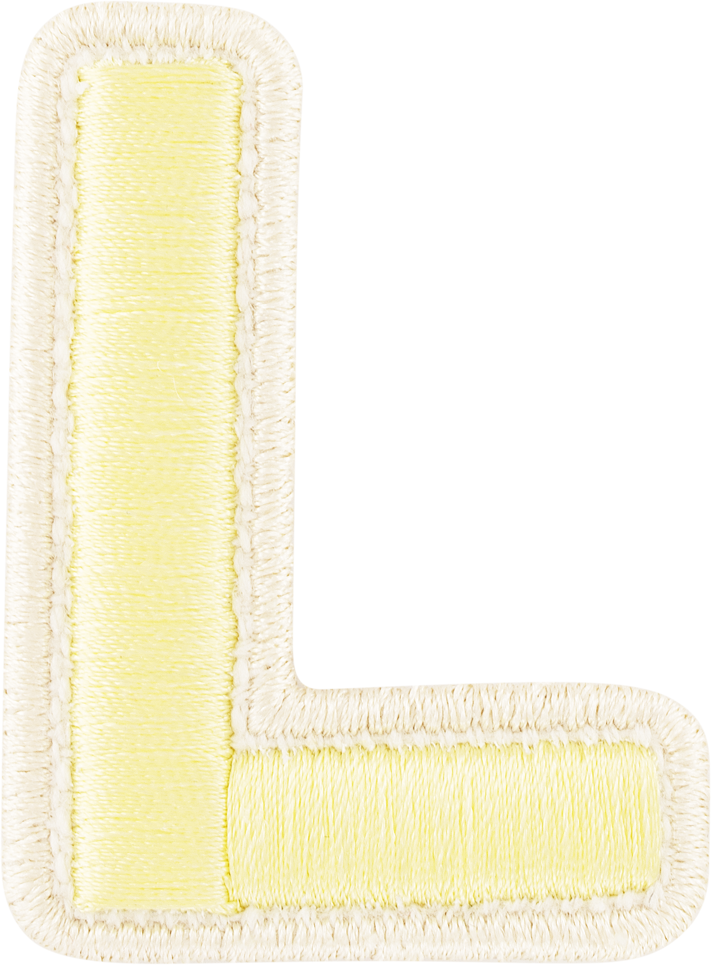 Banana Rolled Embroidery Letter Patches