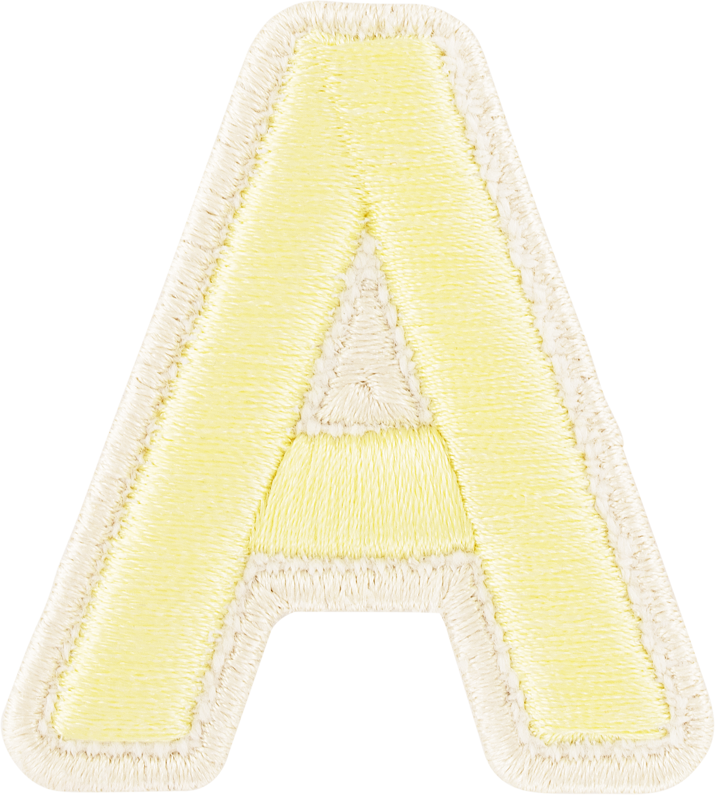 Banana Rolled Embroidery Letter Patches