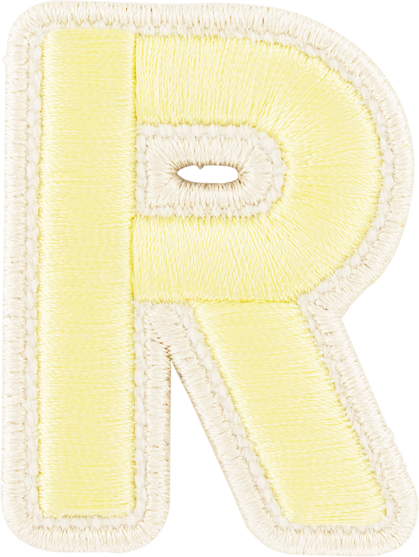 Banana Rolled Embroidery Letter Patches