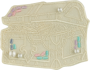 Disney Princess Little Mermaid Embellished Treasure Chest Patch