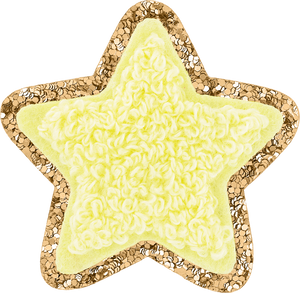 Banana Glitter Varsity Star Patch