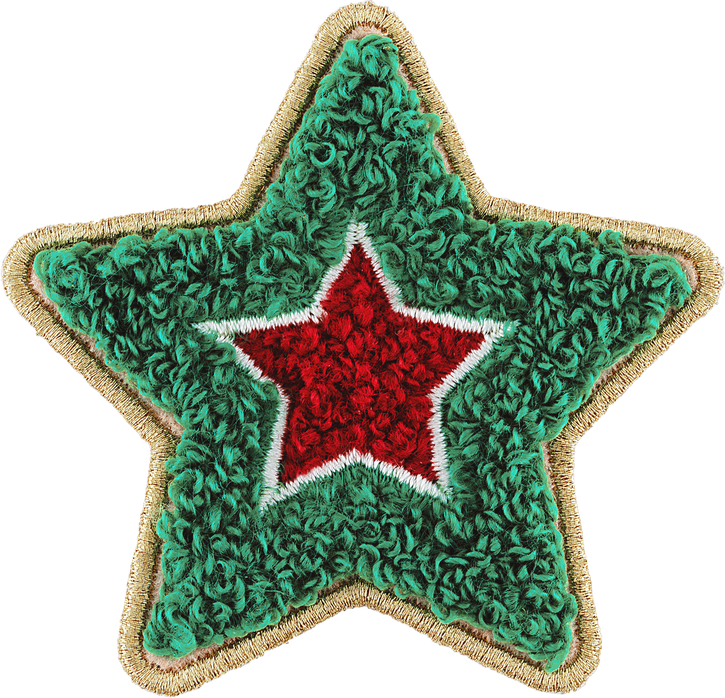 Varsity Star Patch Green/Red