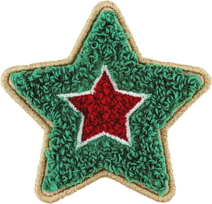 Varsity Star Patch Green/Red