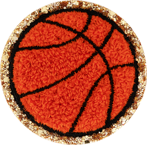 Glitter Varsity Basketball Patch