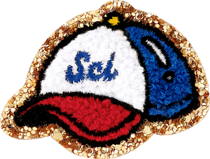 Glitter Varsity Baseball Hat Patch