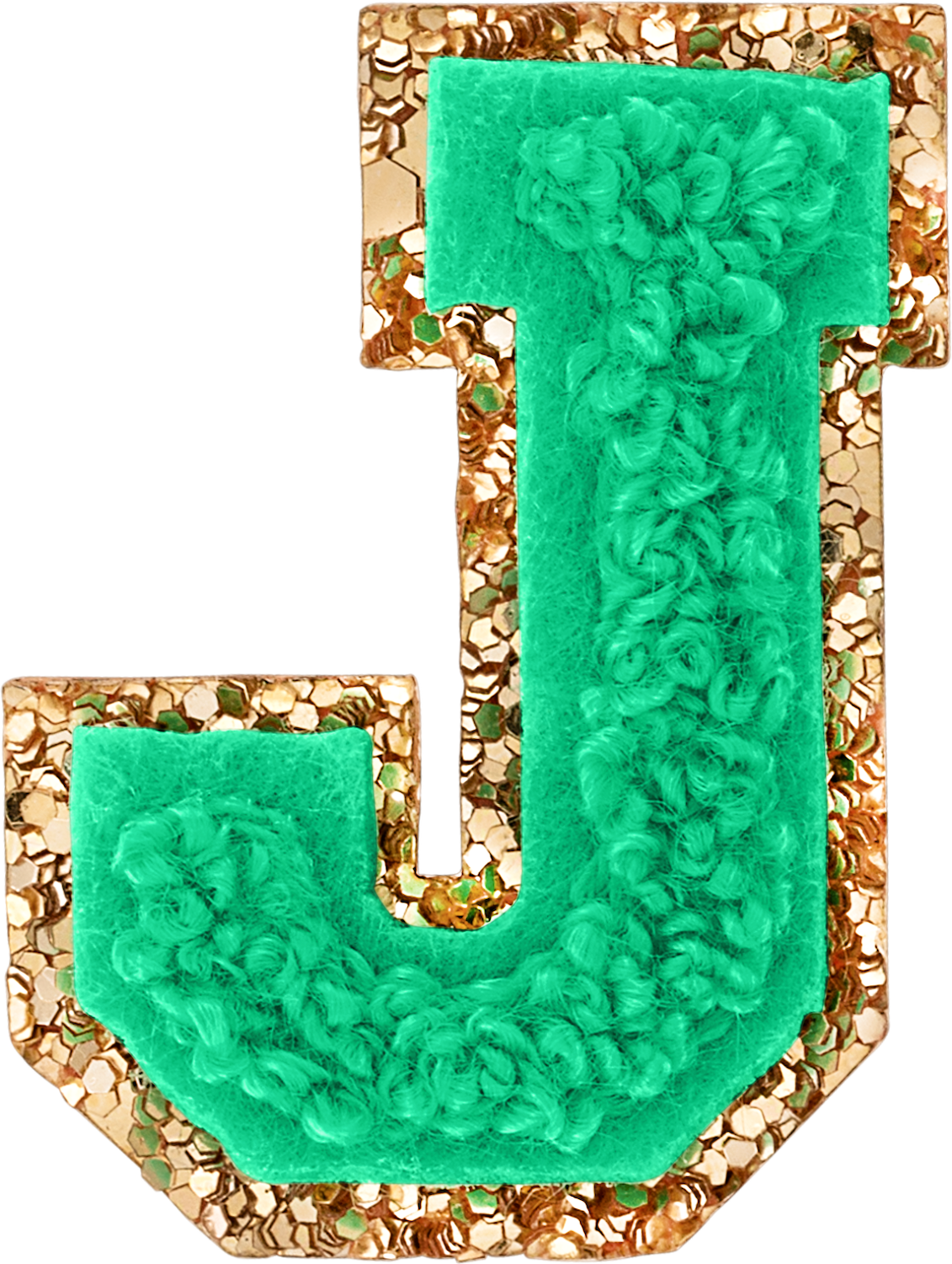 Avocado Mini Glitter Varsity Letter Patch