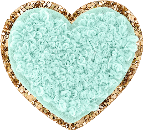 Banana Glitter Heart Patch Embroidered Patch Stoney Clover Lane