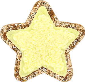 Banana Mini Glitter Varsity Star Patch
