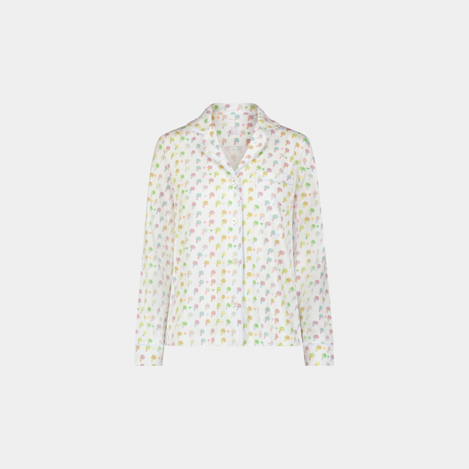 Palm Dreams Long Sleeve Polo Pajamas