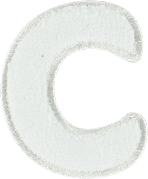 Coconut Terry Letter Patch