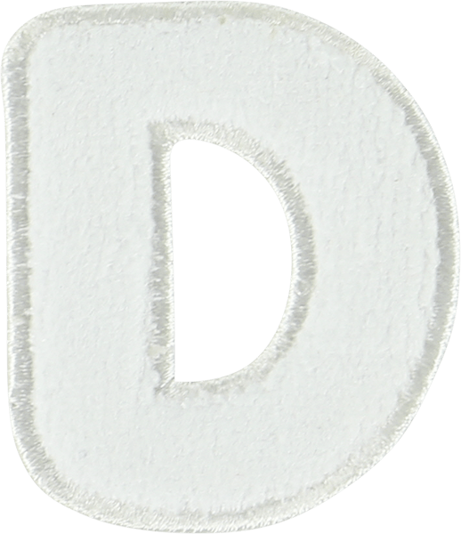 Coconut Terry Letter Patch
