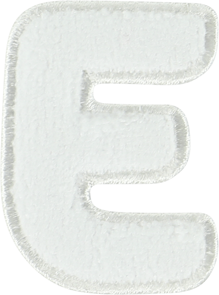 Coconut Terry Letter Patch