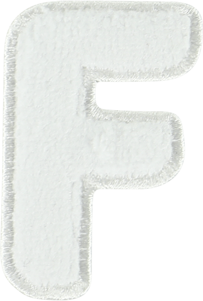 Coconut Terry Letter Patch