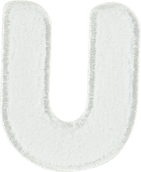 Coconut Terry Letter Patch