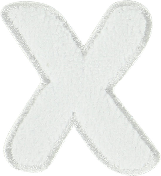 Coconut Terry Letter Patch