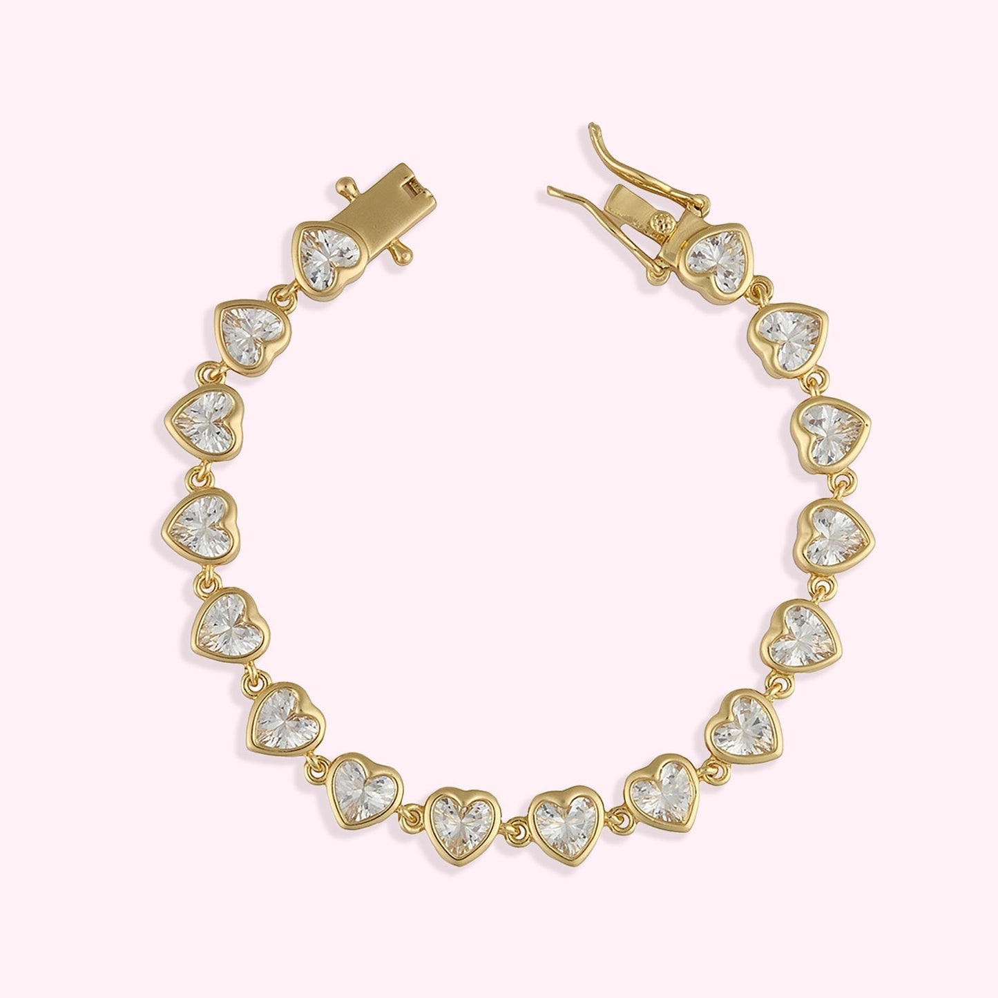 Hey Maeve Crystal Heart Bracelet