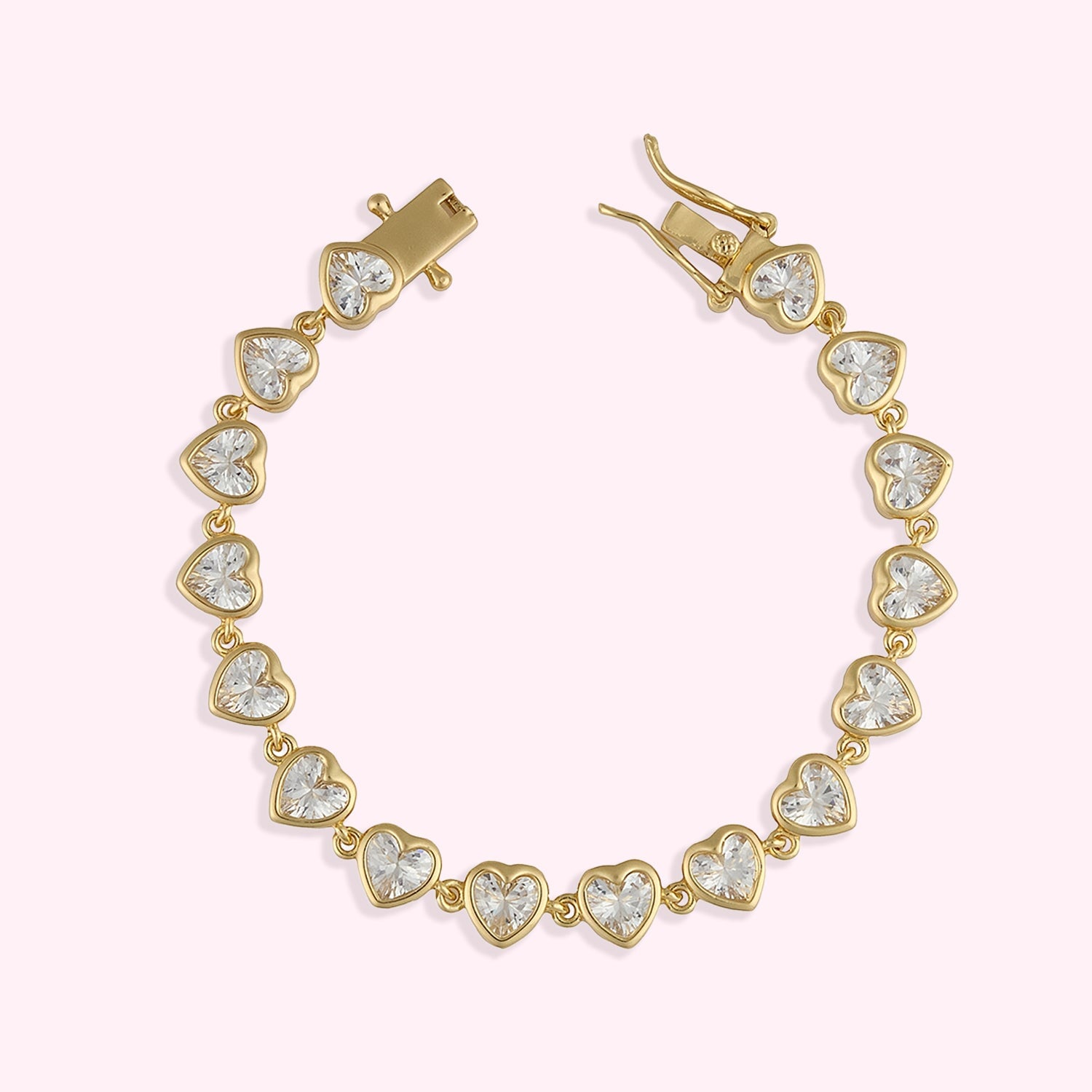 Hey Maeve Crystal Heart Bracelet
