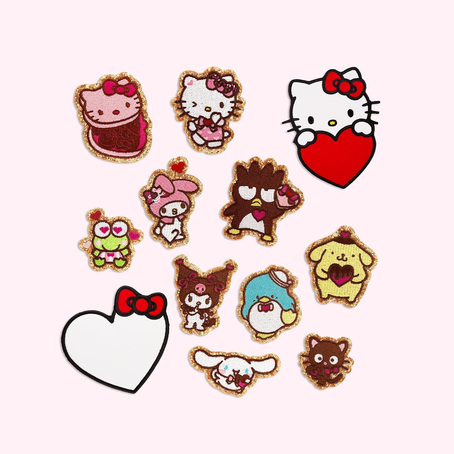 Chococat Valentine's Day Glitter Varsity Patch