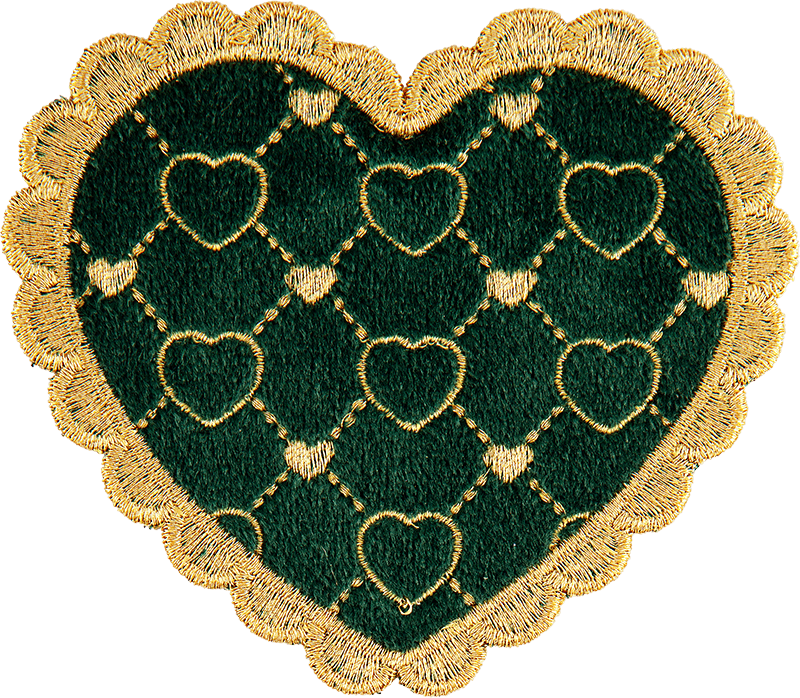 Scalloped Heart Patch