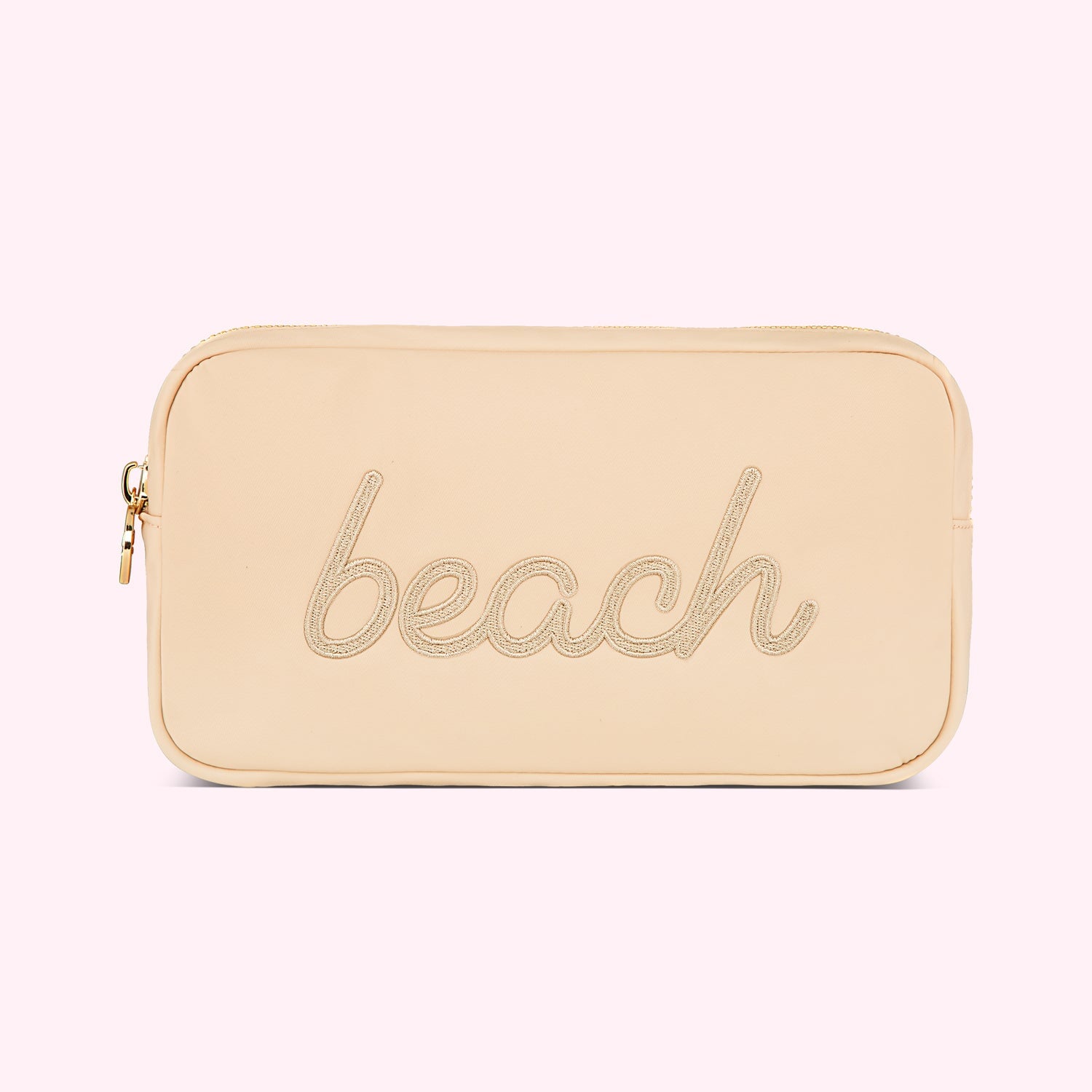 Beach Embroidered Small Pouch