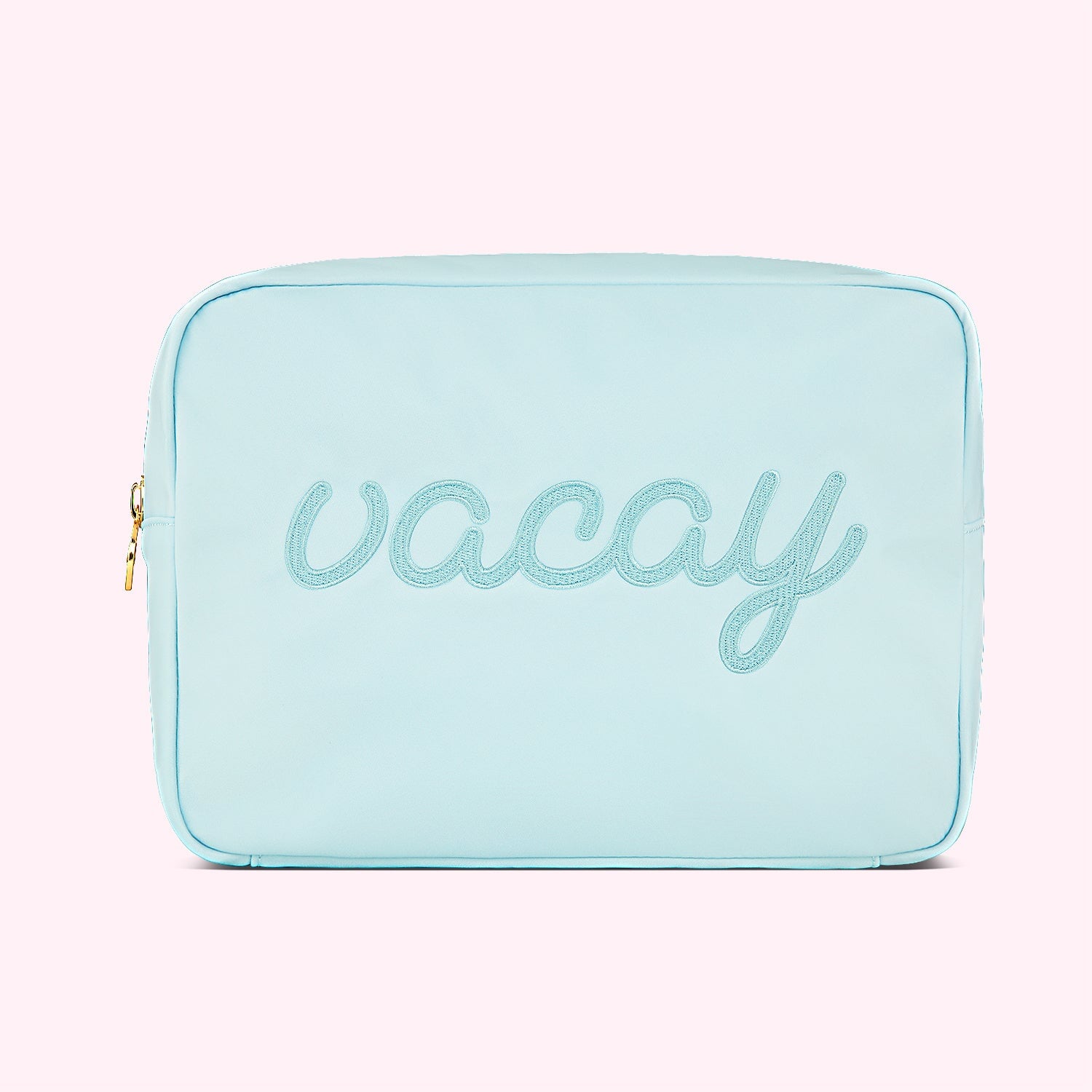 Vacay Embroidered Large Pouch