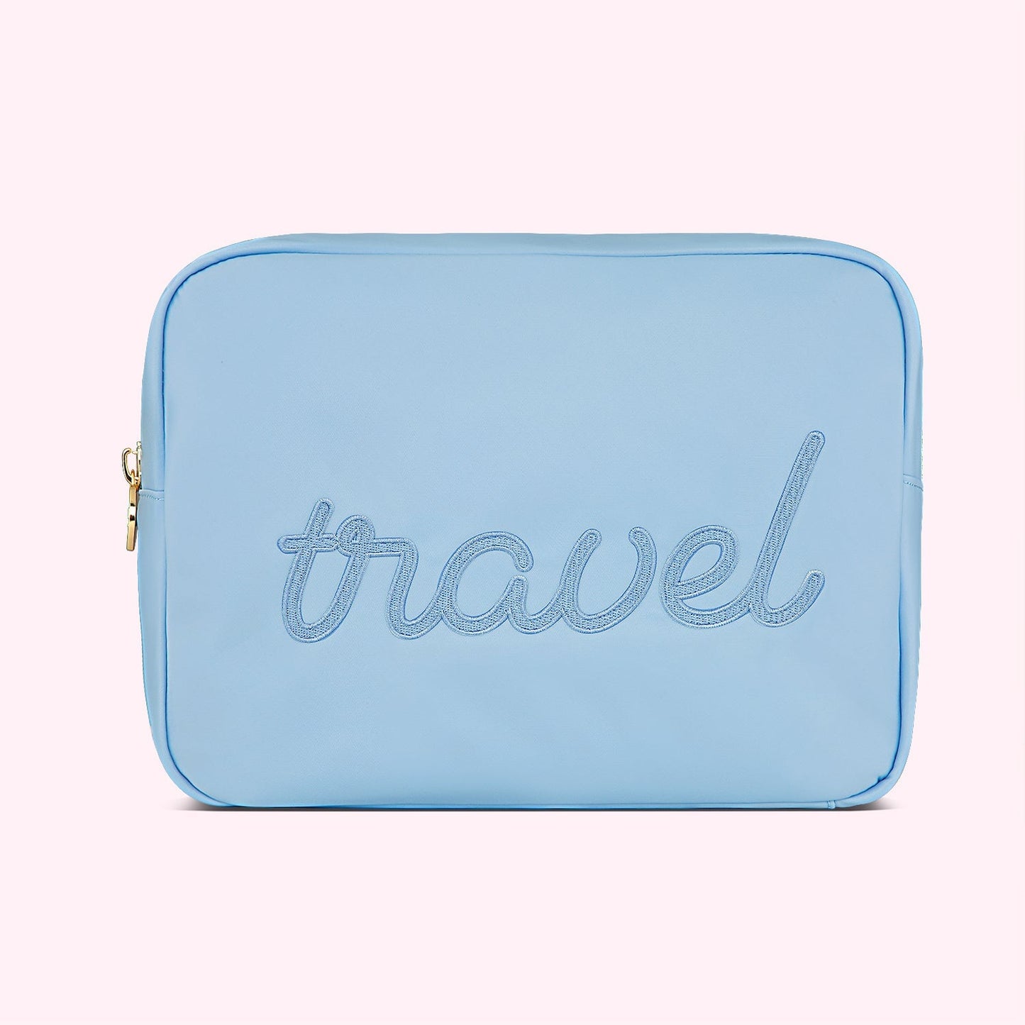 Travel Embroidered Large Pouch