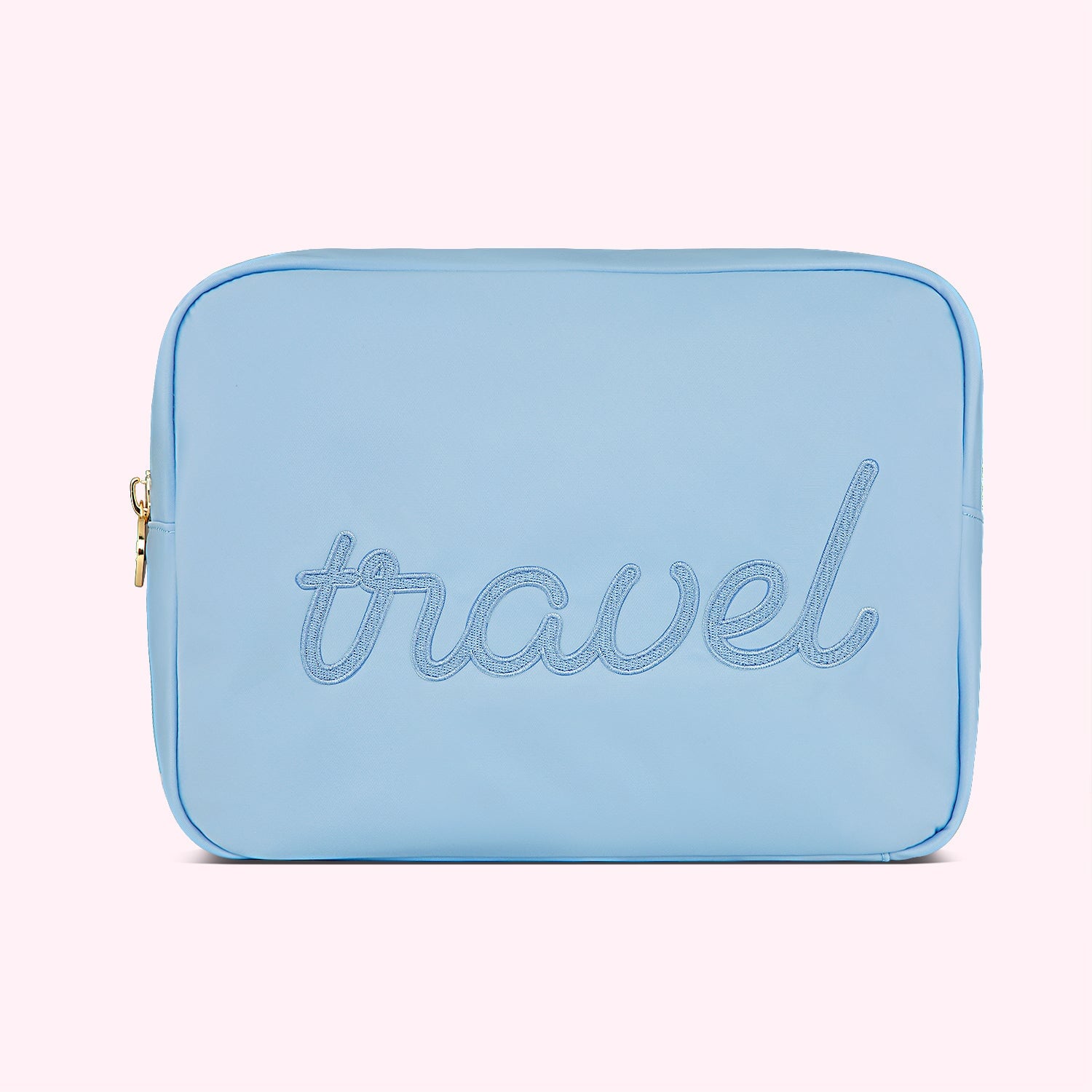 Travel Embroidered Large Pouch