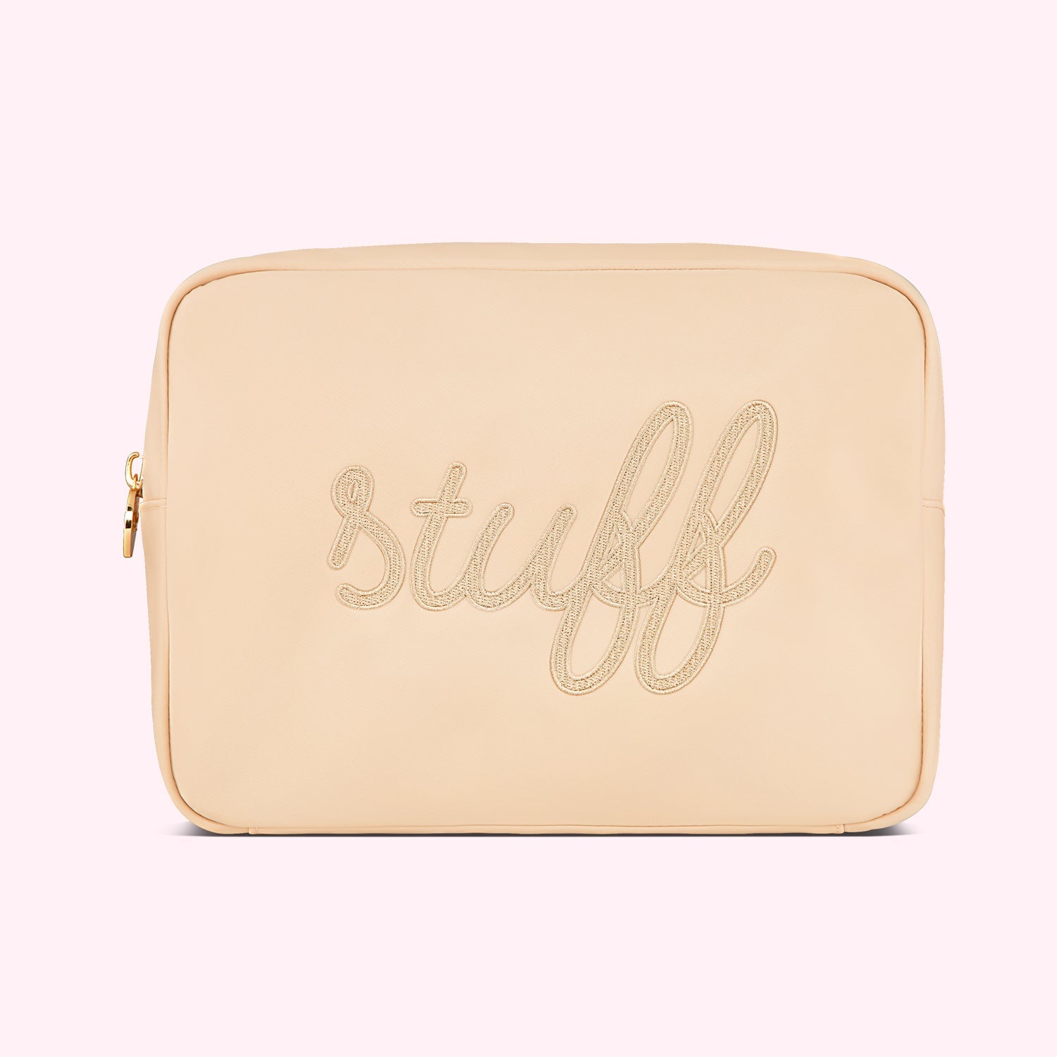 Stuff Embroidered Large Pouch