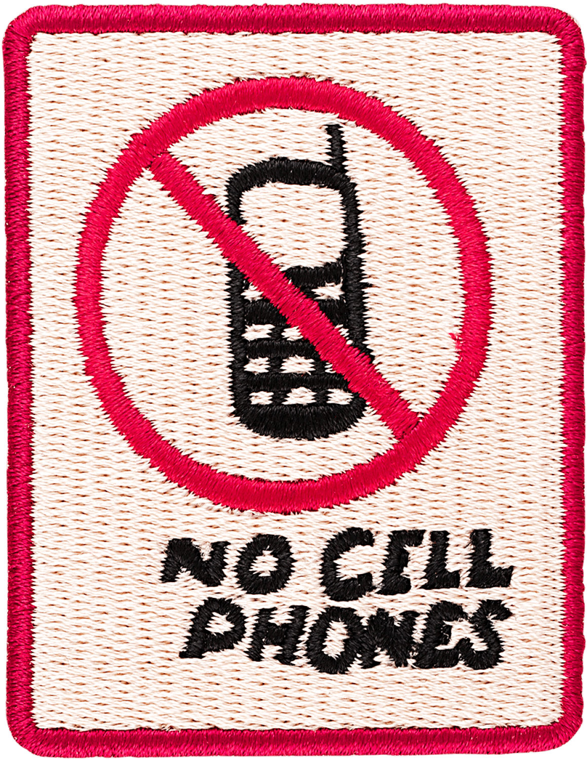 No Cell Phones Patch