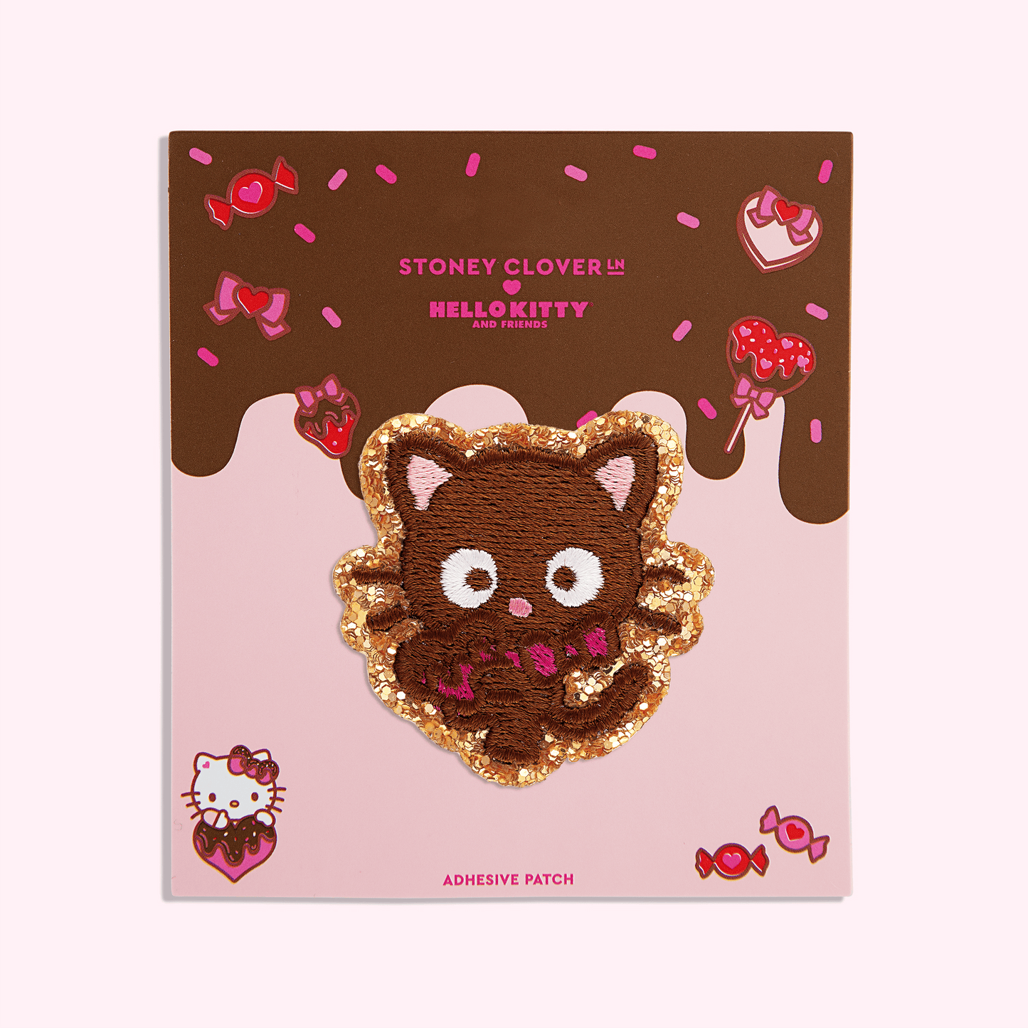 Chococat Valentine's Day Glitter Varsity Patch