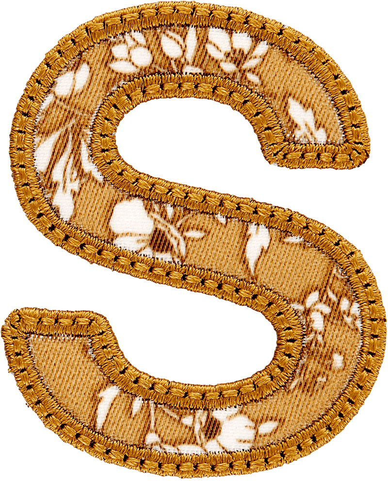 Cotswolds Floral Letter Patch