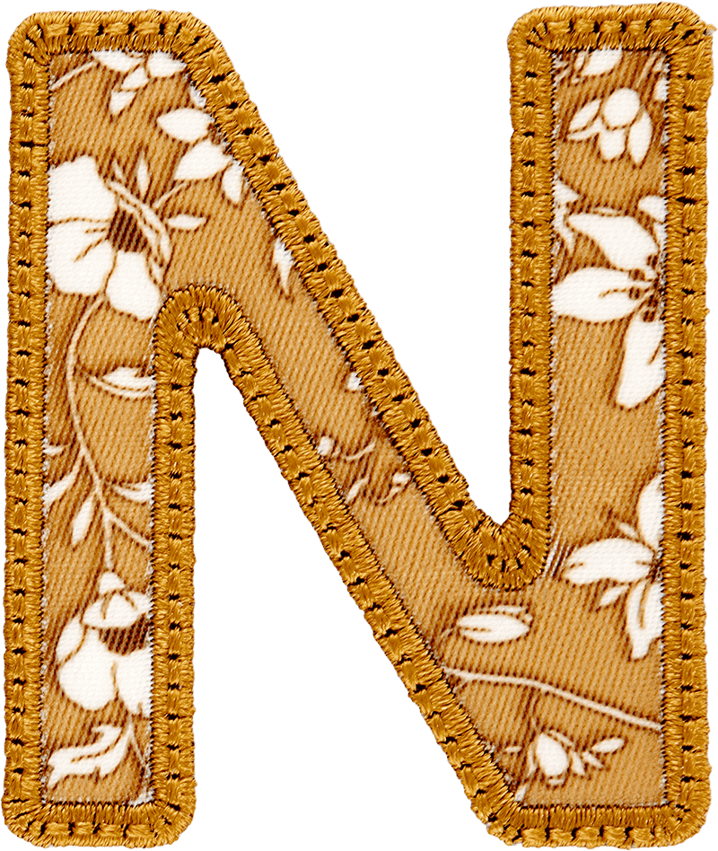 Cotswolds Floral Letter Patch